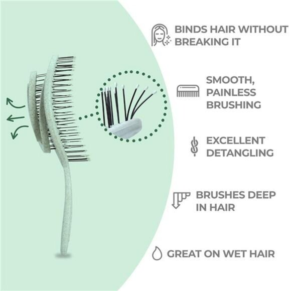 Detangling Hair Brush for Wet Curly Straight Thick Hair No Pull Pain Free - Picture 2 of 8